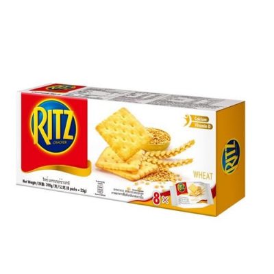 Ritz Wheat Cracker 25g.×8pcs. ริทซ์ แครกเกอร์ข้าวสาลี 25กรัม×8ชิ้น