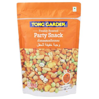 Tong Garden Party Snack 500g. ทองการ์เด้น ถั่วอบผสมแป้งกรอบ 500กรัม