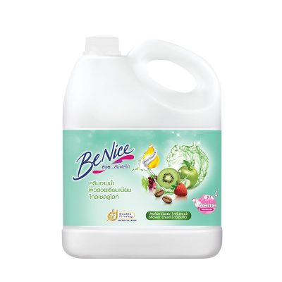 BeNice Green Liquid Soap 3000 ml.บีไนซ์ ครีมอาบน้ำ สูตรกระชับผิว สีเขียว ขนาด 3,000 มล.