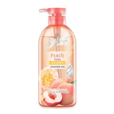 BeNice Shower Gel Peach Love Peony 450 ml.บีไนซ์ เจลอาบน้ำ พีช เลิฟ พีโอนี 450 มล.