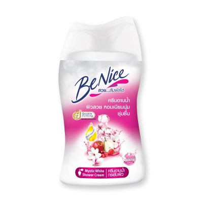 BeNice Shower Mystic White 90 ml x 6.บีไนซ์ ครีมอาบน้ำ กลิ่นมิสทีค ไวท์ ขนาด 90 มล. แพ็ค 6 ขวด.