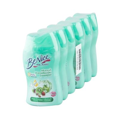 BeNice Liquid Soap Green 90 ml x 6.บีไนซ์ ครีมอาบน้ำ เซลลูไลท์ โพรเทคชั่น ขนาด 90 มล. แพ็ค 6 ขวด