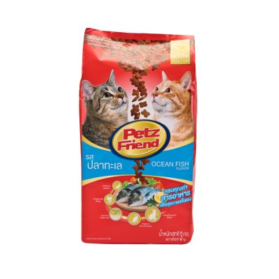 Petz Friend Cat Food Ocean Fish Flavour 3 kg.เพ็ทส์เฟรนด์ อาหารแมว ชนิดแห้ง แบบเม็ด รสปลาทะเล 3 กก.