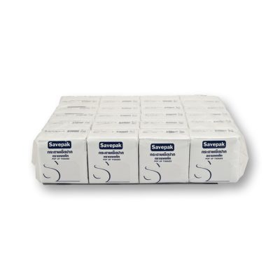 Savepak Pop-Up Tissues 200 Sheets x 24 Packs.เซพแพ็ค กระดาษเช็ดปาก 200 แผ่น x 24 ห่อ.