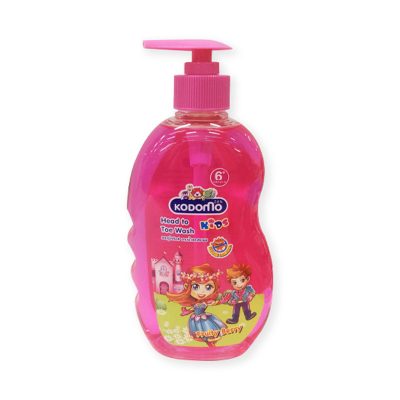 Kodomo Shampoo & Soap Kids Head To Toe Fruity Berry Pink 400 ml.โคโดโม แชมพูอาบน้ำ เฮดทูโท กลิ่นฟรุ๊ตตี้เบอร์รี่ 400 มล.