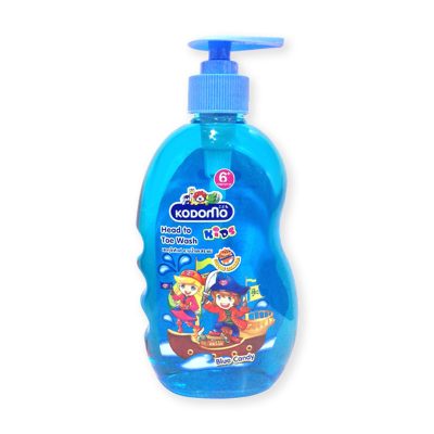 Kodomo Shampoo & Soap Kids Head To Toe Blue Candy Blue 400 ml.โคโดโม เฮดทูโท คิดส์ กลิ่น บลูแคนดี้ ขนาด 400 มล.