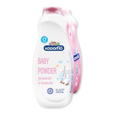 Kodomo Gentle Soft Baby Powder 400g x 2 Bottles.โคโดโม แป้งเด็ก กลิ่นเจนเทิล ซอฟท์ 400 กรัม x 2 กระป๋อง