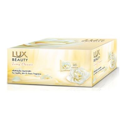 Lux Beauty Bar Soap Ivory 8 g x 72.ลักส์ บิวตี้ สบู่ก้อน กลิ่นไอวอรี่ ขนาด 8 กรัม แพ็ค 72 ก้อน