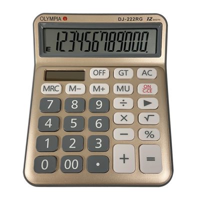 Olympia Calculator #DJ-222RG.โอลิมเปีย เครื่องคิดเลข รุ่น DJ-222RG