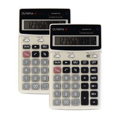 OLYMPIA Calculator #Sd-200Vt 2Pcs/Pack.โอลิมเปีย เครื่องคิดเลข รุ่น SD-200VT แพ็คคู่