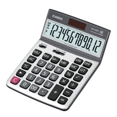 CASIO Calculator #Dx-120St.คาสิโอ เครื่องคิดเลข รุ่น DX-120ST สีเงิน