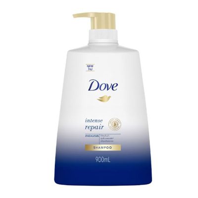 Dove Shampoo Intense Repair Blue 900 ml.โดฟ แชมพู อินเทนซ์ รีแพร์ สำหรับผมแห้งเสีย 900 มล.
