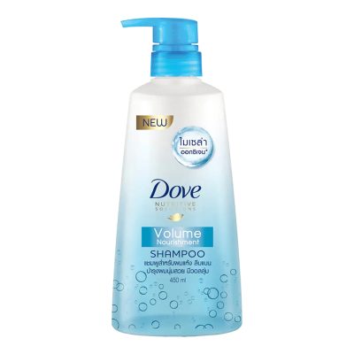 Dove Shampoo Volume 450 ml.โดฟ แชมพู วอลลุ่ม นูริชเมนท์ สีฟ้า 450 มล.