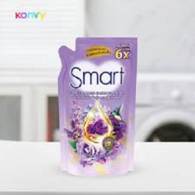 Smart Concentrated Fabric Softener Natural Purple Love 530ml.สมาร์ทผลิตภัณฑ์ปรับผ้านุ่มสูตรเข้มข้นกลิ่นเนเชอรัลเพอเพิ้ลเลิฟ 530มล.