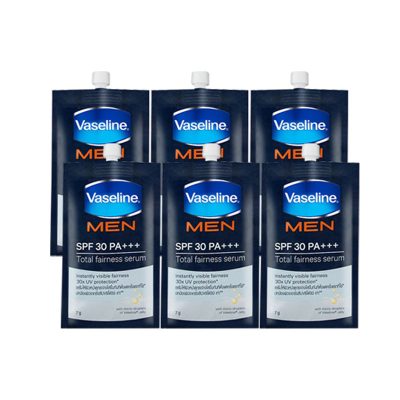 Vaseline Total Fair Serum 7 ml x 6.วาสลีน เมน โททัล แฟร์เนส เซรั่ม SPF30 PA+++ ขนาด 7 มล. แพ็ค 6 ซอง