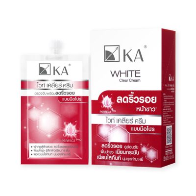 KA White Clear Cream Red 8 g x 2.เค.เอ. ไวท์ เคลียร์ ครีม ขนาด 8 กรัม แพ็ค 2 หลอด