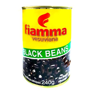 Fiamma Vesuviana Black Beans in Brine 400g.ไฟมมา วีสุเวียนา ถั่วดำในน้ำเกลือ 400 กรัม