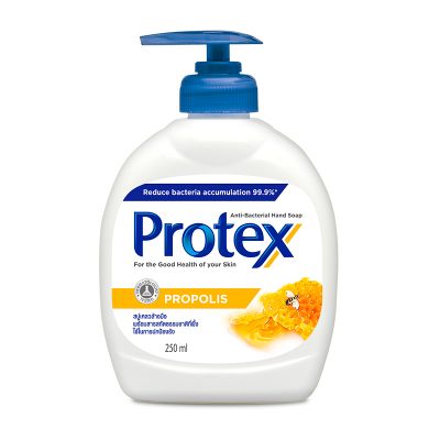 Protex Antibacterial Liquid Hand Soap #Propolis 250 ml.โพรเทคส์ สบู่เหลวล้างมือ แอนตี้แบคทีเรีย สูตรพรอพโพลิส 250 มล.