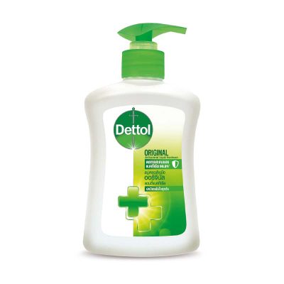 Dettol Liquid Handwash 225 ml.เดทตอล สบู่เหลวล้างมือ ออริจินอล แอนตี้แบคทีเรีย 225 มล.