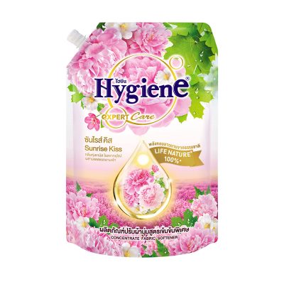 Hygiene Expert Care Life Nature Concentrate Softener Sunrise Kiss Pink 1150 ml.ไฮยีน เอ็กซ์เพิร์ทแคร์ ไลฟ์ เนเจอร์ น้ำยาปรับผ้านุ่ม สูตรเข้มข้น กลิ่นซันไรซ์ คิส ชมพู 1150 มล.
