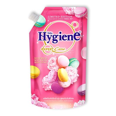 Hygiene Fabric Softener Delicious Macaron 490 ml.ไฮยีน น้ำยาปรับผ้านุ่ม ดิลิเชียส มาการอง 490 มล.