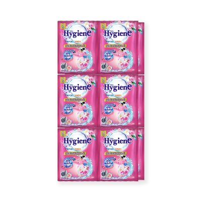 Hygiene Expert Wash Liquid Detergent Lovely Bloom Pink 35 ml x 12.ไฮยีน เอ็กซ์เพิร์ทวอช น้ำยาซักผ้าเข้มข้น กลิ่นเลิฟลี่ บลูม สีชมพู 35 มล. x 12 ซอง