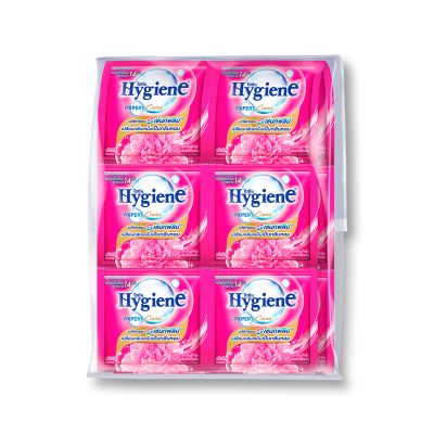 Hygiene Expert Care Concentrate Softener Sweet Kiss Pink 20 ml x 24 pcs.ไฮยีน เอ็กซ์เพิร์ทแคร์ น้ำยาปรับผ้านุ่ม สูตรเข้มข้น กลิ่น สวีทคิส ชมพู 20 มล. x 24 ซอง