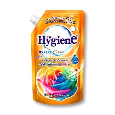 Hygiene Expert Care Concentrate Fabric Softener Happy Sunshine Orange 490 ml.ไฮยีน เอ็กซ์เพิร์ทแคร์ น้ำยาปรับผ้านุ่ม สูตรเข้มข้น กลิ่นแฮปปี้ซันชายน์ ส้ม 490 มล.