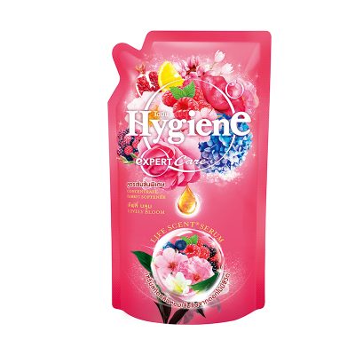 Hygiene Expert Care Life Scent Concentrate Softener Lovely Bloom Pink 540 ml.ไฮยีน เอ็กซ์เพิร์ทแคร์ ไลฟ์ เซ้นท์ น้ำยาปรับผ้านุ่ม สูตรเข้มข้น กลิ่นเลิฟลี่บลูม ชมพู 540 มล.