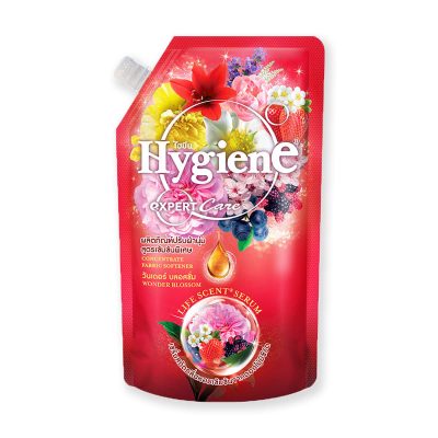 Hygiene Expert Care Life Scent Concentrate Softener Wonder Blossom Red 540 ml.ไฮยีน เอ็กซ์เพิร์ทแคร์ ไลฟ์ เซ้นท์ น้ำยาปรับผ้านุ่ม สูตรเข้มข้น กลิ่นวันเดอร์ บลอสซัม แดง 540 ม