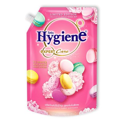 Hygiene Fabric Softener Delicious Macaron 1150 ml.ไฮยีน น้ำยาปรับผ้านุ่ม ดิลิเชียสมาการอง 1150 มล.