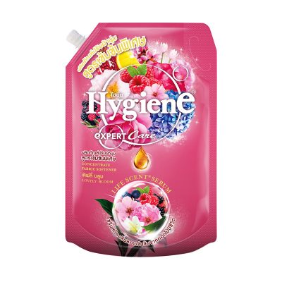 Hygiene Expert Care Life Scent Concentrate Softener Lovely Bloom Pink 1150 ml.ไฮยีน เอ็กซ์เพิร์ทแคร์ ไลฟ์ เซ้นท์ น้ำยาปรับผ้านุ่ม สูตรเข้มข้น กลิ่นเลิฟลี่บลูม ชมพู 1150 มล.