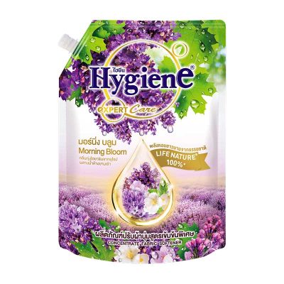 Hygiene Expert Care Concentrate Fabric Softener Morning Bloom 1150 ml.ไฮยีน เอ็กซ์เพิร์ทแคร์ น้ำยาปรับผ้านุ่ม สูตรเข้มข้นพิเศษ กลิ่นมอร์นิ่ง บลูม 1150 มล.