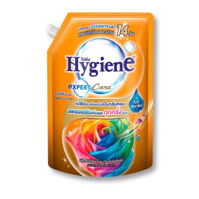 Hygiene Expert Care Concentrate Softener Happy Sunshine Orange 1150 ml.ไฮยีน เอ็กซ์เพิร์ทแคร์ น้ำยาปรับผ้านุ่ม สูตรเข้มข้น กลิ่นแฮปปี้ซันชายน์ ส้ม 1150 มล.