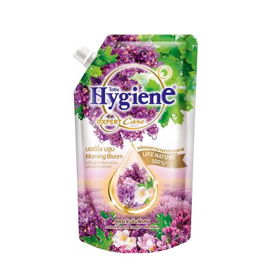 Hygiene Expert Care Life Nature Concentrate Softener Morning Bloom Violet 540 ml.ไฮยีน เอ็กซ์เพิร์ทแคร์ ไลฟ์ เนเจอร์ น้ำยาปรับผ้านุ่ม สูตรเข้มข้น กลิ่น มอร์นิ่ง บลูม ม่วง 540 มล