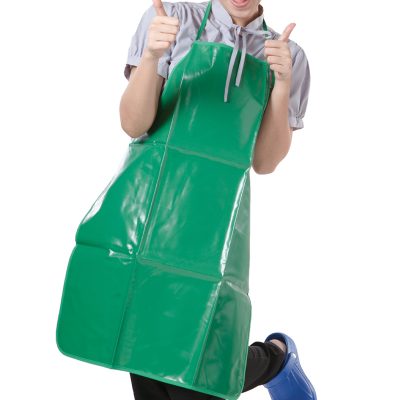 aro Apron Plastic Green M-Wpa-2G.เอโร่ ผ้ากันเปื้อนหนัง PVC ขนาด 22×30 นิ้ว สีเขียว