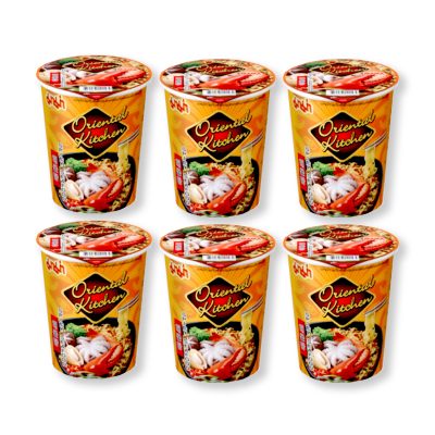 Mama Cup Instant Noodle Spicy Sea Food 65 g x 6.มาม่าคัพ บะหมี่กึ่งสำเร็จรูป ออเรียลทัล รสสไปซี่ซีฟูดส์ 65 กรัม x 6 ถ้วย
