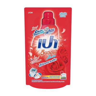 Pao Win Wash Concentrated Liquid Detergent Red Blossom 700 ml Refill.เปา วินวอชลิควิด น้ำยาซักผ้า สูตรเข้มข้น เรดบลอสซั่ม 700 มล.