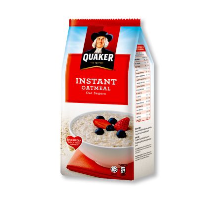 Quaker Cereal Oats Meal Instant 1000 g.เควกเกอร์ ซีเรียล ข้าวโอ๊ต ปรุงสำเร็จ 1000 กรัม