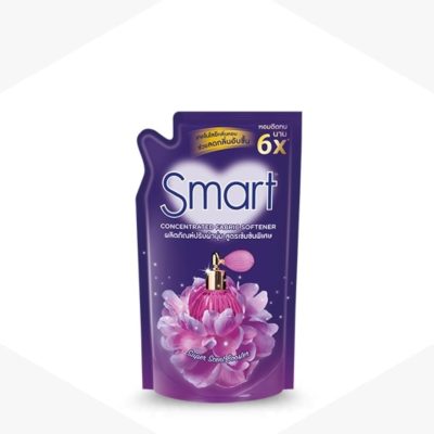 Smart Concentrated Fabric Softener Super Scent Booster Violet 530ml.สมาร์ทน้ำยาปรับผ้านุ่มสูตรเข้มข้นกลิ่นซุปเปอร์เซ้นส์บูสเตอร์สีม่วง 530มล.
