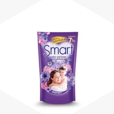 Smart Fabric Softener Aromadeeva Violet 450ml.สมาร์ทน้ำยาปรับผ้านุ่มกลิ่นอโรม่าดีว่าสีม่วง 450มล.