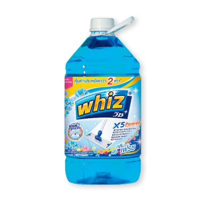 Whiz X5 Floor Cleaner Blue 5200 ml.วิซ น้ำยาถูพื้น สูตรเข้มข้นX5 กลิ่นเฟรช ขนาด 5200 มล.