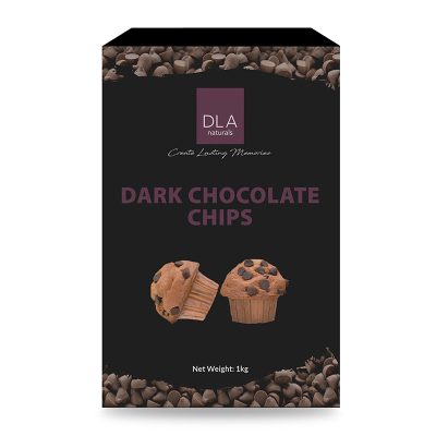 DLA Dark Chocolate Chips Compound 1 kg.DLA ดาร์กช็อกโกแลตชิพส์ คอมพาวด์ 1 กก.