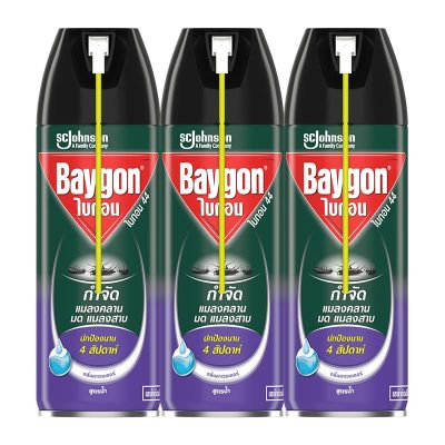Baygon Water-Based Mosquito Spray Lavender 300 ml x 3 Cans.Baygon Water-Based Mosquito Spray Lavender 300 ml x 3 Cans