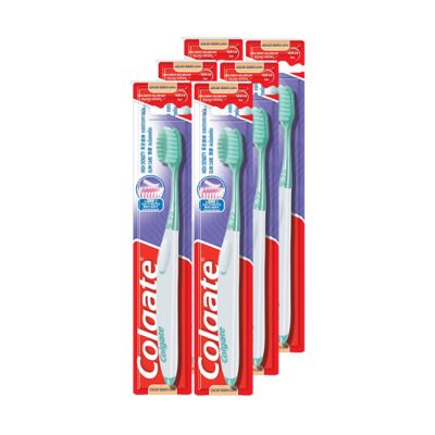 Colgate Toothbrush High Density x 6.คอลเกต แปรงสีฟัน ไฮเดนซิตี้ แพ็ค 6 ด้าม