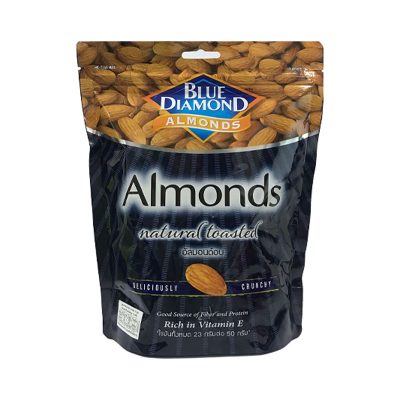 Blue Diamond Natural Almond 400 g.บลูไดมอนด์ อัลมอนด์ไม่เกลือ 400 กรัม
