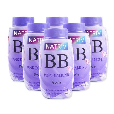Natriv BB Pink Diamond Powder 25 G X 6 Bottles.นาทริฟ บีบี พิงค์ ไดมอนด์ พาวเดอร์ 25 กรัม x 6 กระป๋อง