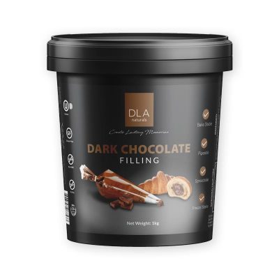 DLA Dark Chocolate Filling 1 kg.DLA ดาร์กช็อกโกแลตฟิลลิ่ง 1 กก.