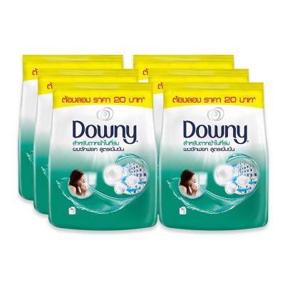 Downy Concentrate Detergent Expert Indoor Dry 220g x 6.ดาวน์นี่ ผงซักฟอกสูตรเข้มข้น สำหรับการตากผ้าในที่ร่ม 220 กรัม x 6 ถุง