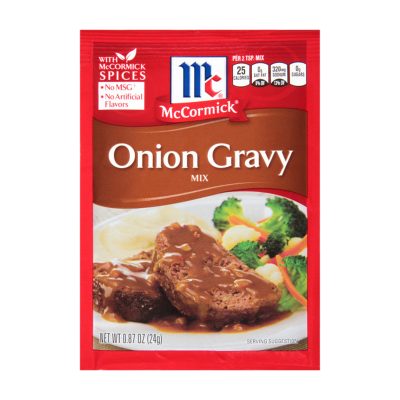 McCormick Onion Gravy Mix 24 g.แม็คคอร์มิค ออเนี่ยนเกรวี่ 24 กรัม